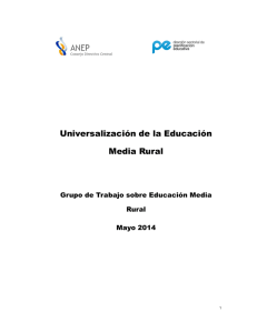 Universalización de la Educación Media Rural