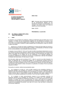 ORD. N°234 XV DIRECCION REGIONAL SANTIAGO ORIENTE