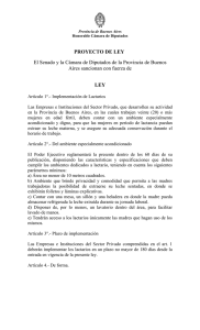 Proyecto de ley – Provincia de Buenos Aires