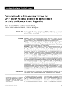 Prevención de la transmisión vertical del VIH