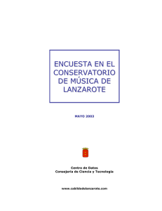Encuesta en el Conservatorio de Música de Lanzarote