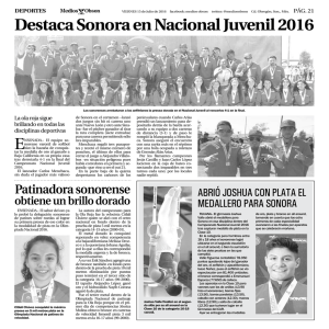 Destaca Sonora en Nacional Juvenil 2016