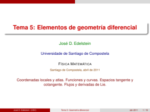 Tema 5: Elementos de geometría diferencial