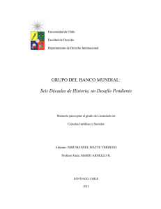 GRUPO DEL BANCO MUNDIAL - Repositorio Académico