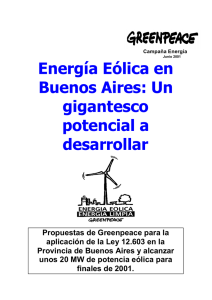 Energía Eólica en Buenos Aires