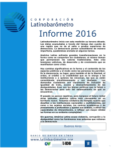 Informe 2016 - Latinobarómetro