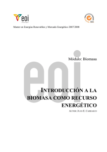 introducción a la biomasa como recurso energético
