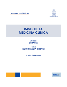 Incontinencia Urinaria PDF - Bases de la Medicina Clínica
