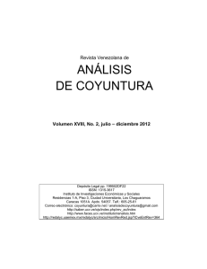 análisis de coyuntura - Universidad Central de Venezuela