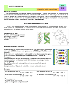 acidos nucleicos - QUIMICA Medicina, USAC