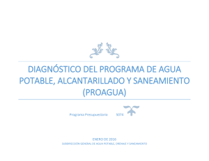 Diagnóstico del Programa de Agua Potable, Alcantarillado y