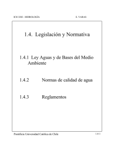 1.4. Legislación y Normativa - Pontificia Universidad Católica de Chile