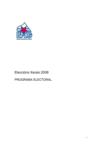 Programa electoral BNG