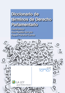 Diccionario de términos de Derecho Parlamentario