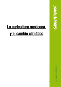 La agricultura mexicana y el cambio climático