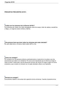 Preguntas AH1N1 - Facultad de Medicina de la Universidad de Chile
