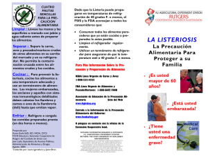 Listeriosis Brochure 1.06 (Spanish).pub