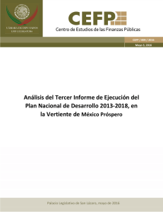 Análisis 3er Informe de Ejecución del Plan Nacional de