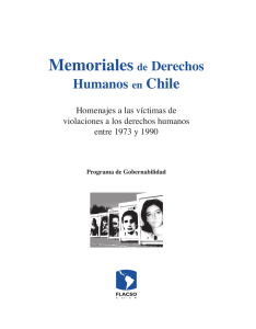 Memoriales de Derechos Humanos en Chile - FLACSO
