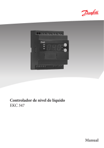 Controlador de nivel de líquido EKC 347 Manual