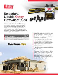 Soldadura Liquida Oatey FlowGuard® Gas