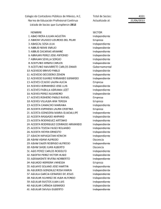 Listado de Socios 2012 - Colegio de Contadores Públicos de México
