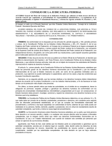 CONSEJO DE LA JUDICATURA FEDERAL