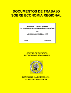 documentos de trabajo sobre economia regional