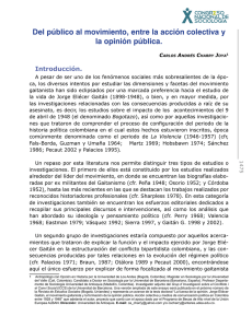 Del público al movimiento, entre la acción colectiva y la opinión