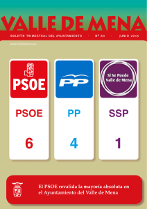 PP SSP PSOE - Ayuntamiento de Valle de mena