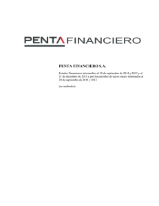 Estados Financieros de Penta Financiero S.A. al 30-09-2014