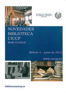 boletín 5/2012 - CICCP - Colegio de Ingenieros de Caminos