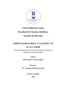 Universidad del Azuay Facultad de Ciencias Jurídicas Escuela de