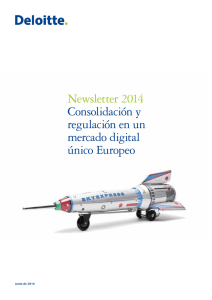 Newsletter 2014 Consolidación y regulación en un