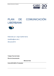 Plan de comunicación de Liberbank