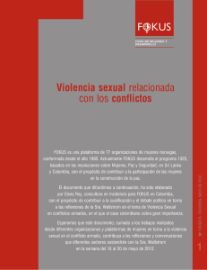 Violencia sexual relacionada con los conflictos FOKUS Descargar