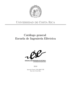 Catálogo de la Escuela 2015 - Escuela de Ingeniería Eléctrica
