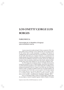 Los Onetti y Jorge Luis Borges