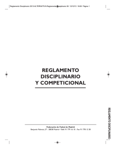 Reglamento disciplinario 2013-2014