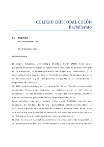 COLEGIO CRISTOBAL COLÓN Bachillerato