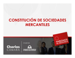 la constitución de sociedades mercantiles