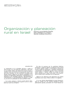 Organización y planeación rural en Israel