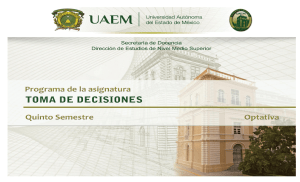 toma de decisiones 2013 - Universidad Autónoma del Estado de