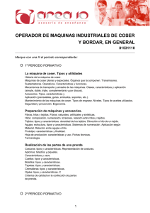 OPERADOR DE MAQUINAS INDUSTRIALES DE COSER Y