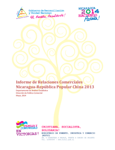 Informe de Relaciones Comerciales Nicaragua-República
