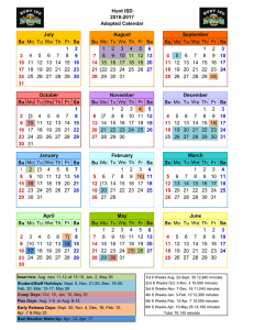 Two year calendar 2016/2017 - ESC-20