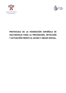 protocolo de la federación española de halterofilia para la
