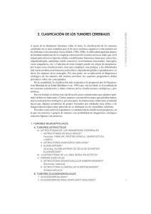 2. CLASIFICACIÓN DE LOS TUMORES CEREBRALES
