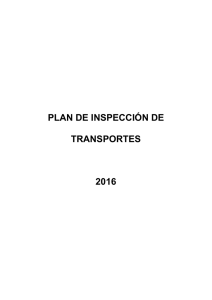 plan de inspección de transportes 2016