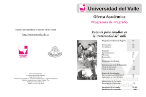 Oferta Académica - Universidad del Valle